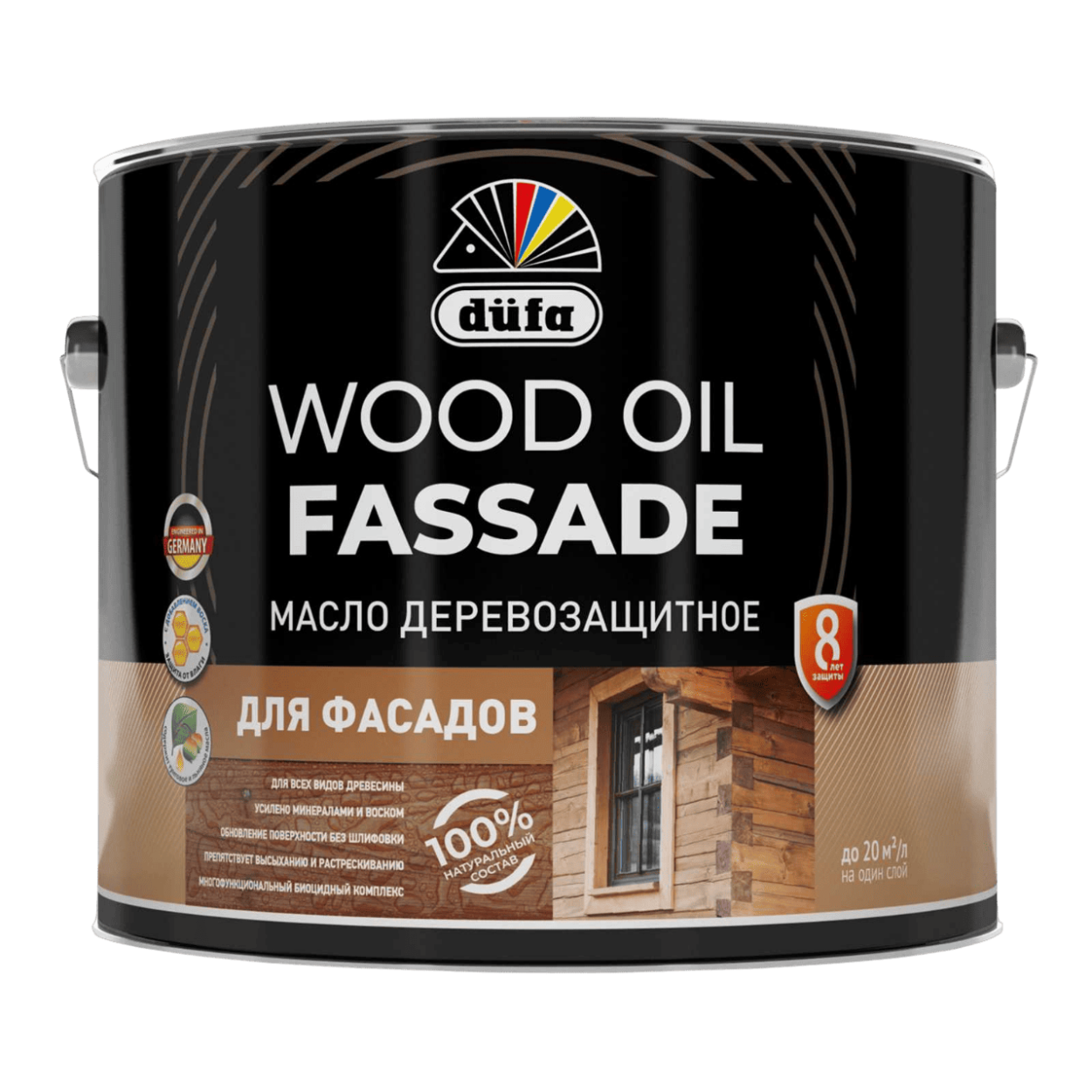 Купить Dufa Масло Wood OIL Fassade бесцветный 1,9л Dufa Масло Wood OIL Fassade бесцветный 1,9л