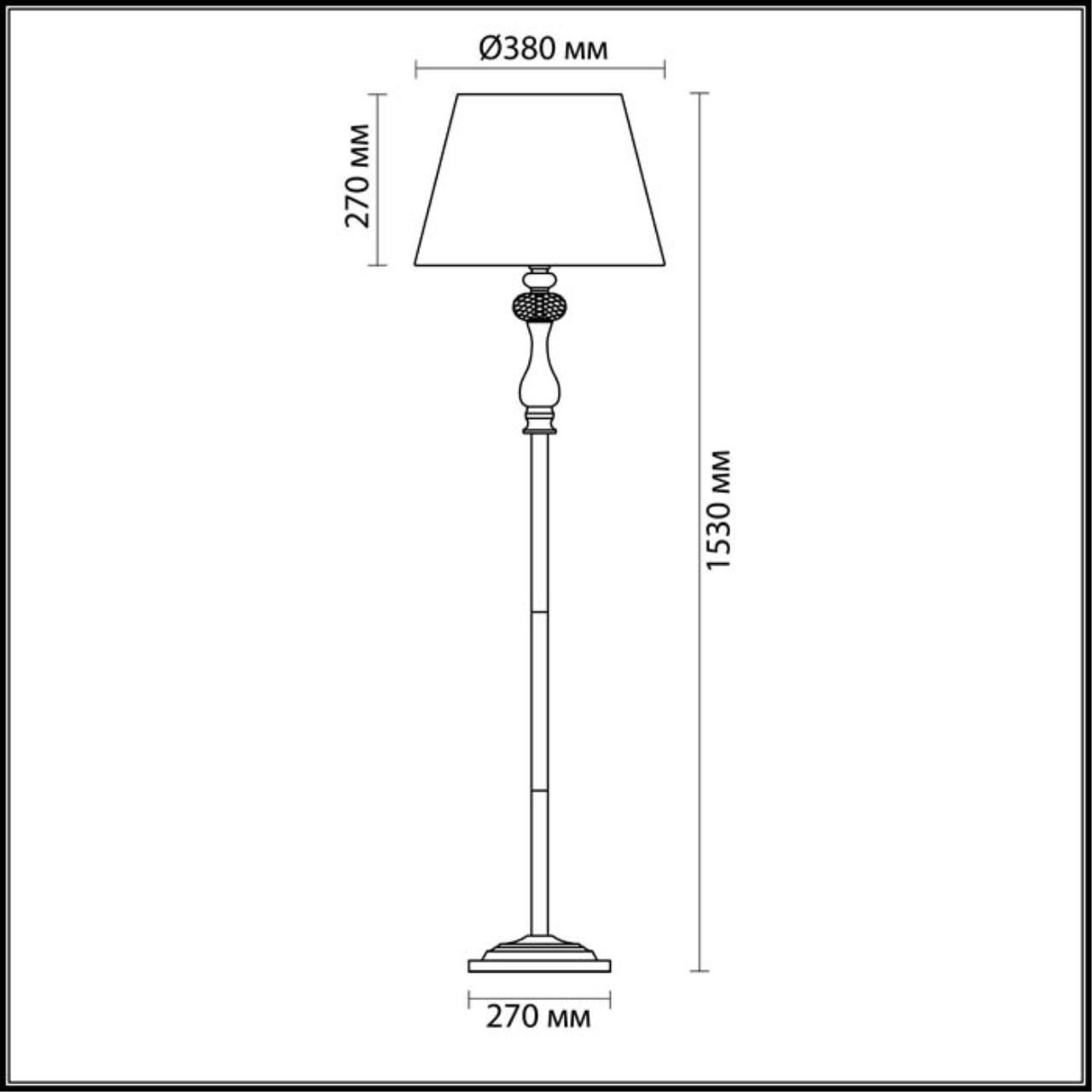 картинка Торшер Odeon Light Classic Gaellori 3393/1F от магазина pro-decor.kz