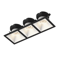 картинка Рамка тройная для серии COMBO 3, квадратная, черная от магазина pro-decor.kz