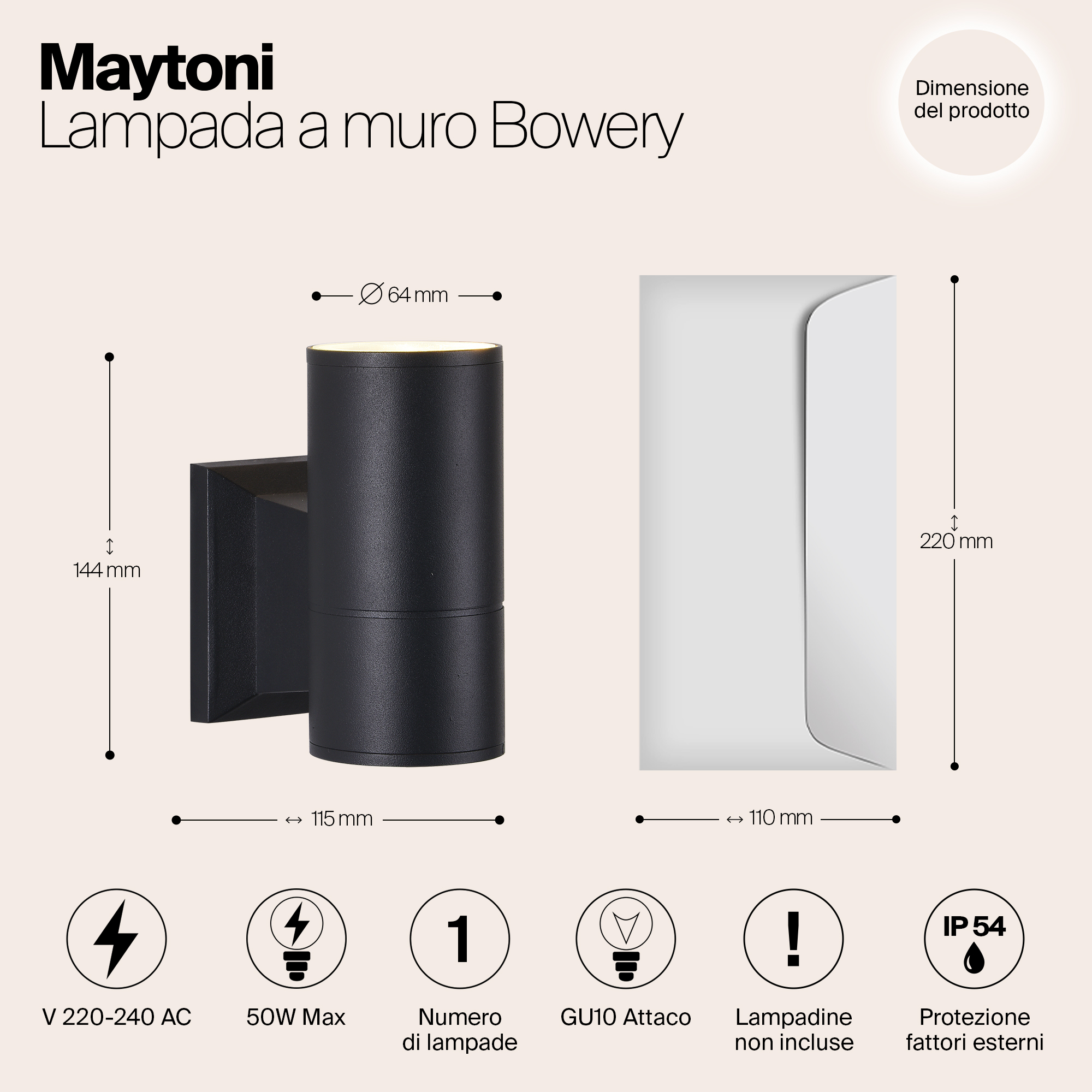 картинка Уличный настенный светильник Maytoni Bowery O574WL-01B магазин pro-decor.kz являющийся официальным дистрибьютором в Казахстане картинка Уличный настенный светильник Maytoni Bowery O574WL-01B от магазина pro-decor.kz
