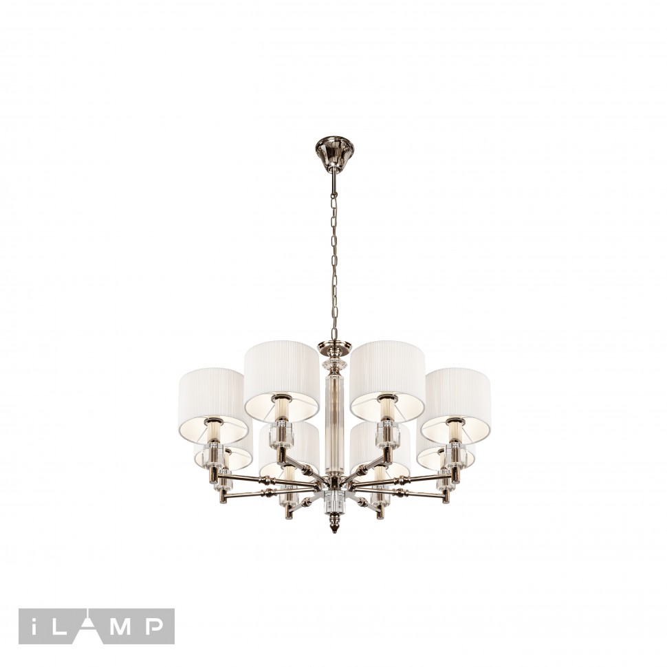 картинка Подвесная люстра iLamp Alexa P2404-8 Nickel от магазина pro-decor.kz