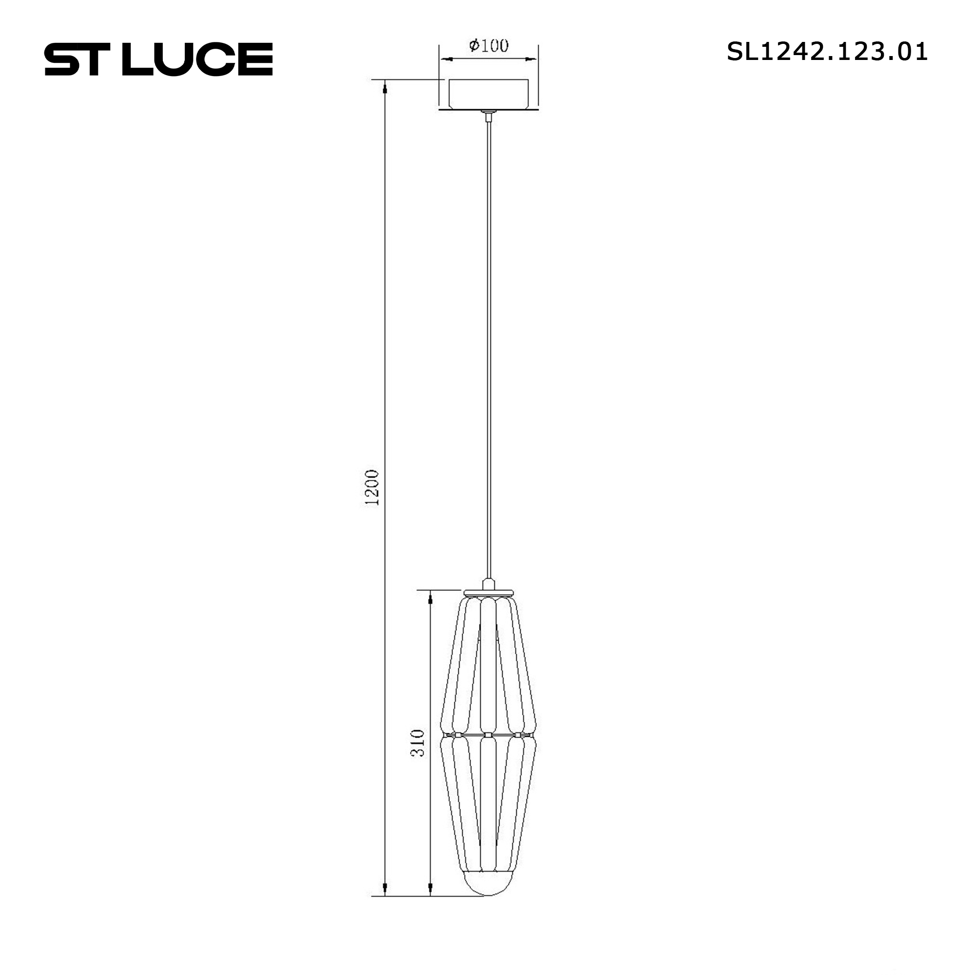 картинка SL1242.123.01 Светильник подвесной ST-Luce CIARA от магазина pro-decor.kz
