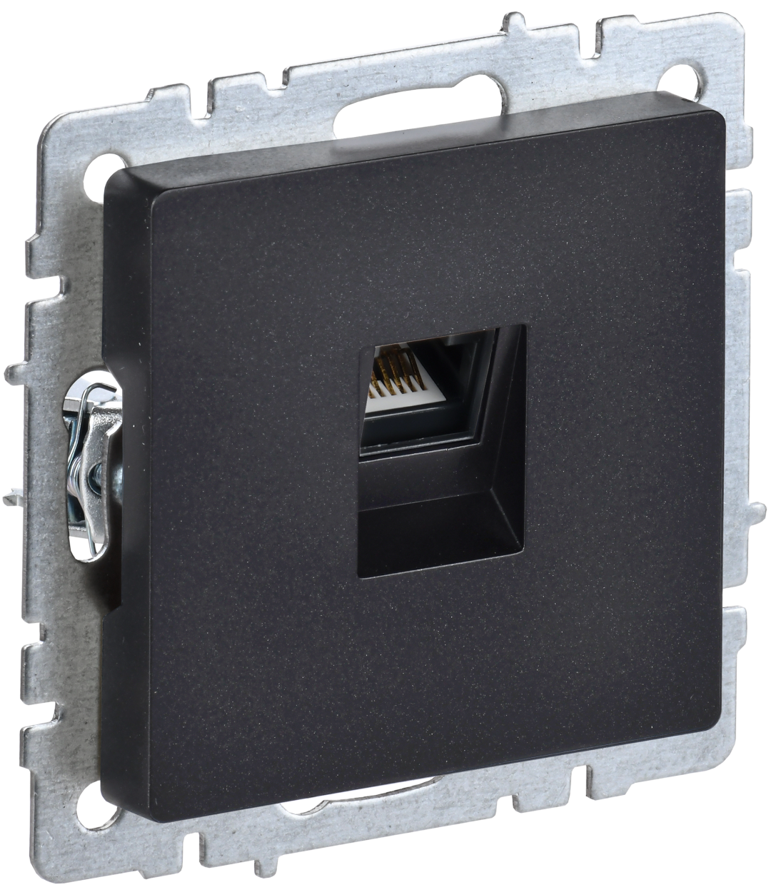 картинка BRITE Роз. комп. RJ45 кат.5E РК10-БрЧ черн. IEK магазин pro-decor.kz являющийся официальным дистрибьютором в Казахстане картинка BRITE Роз. комп. RJ45 кат.5E РК10-БрЧ черн. IEK от магазина pro-decor.kz