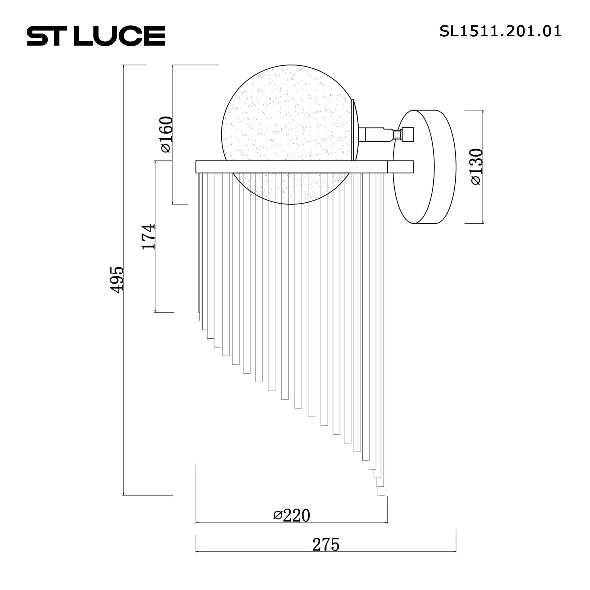 картинка SL1511.201.01 Настенный светильник ST-Luce  от магазина pro-decor.kz