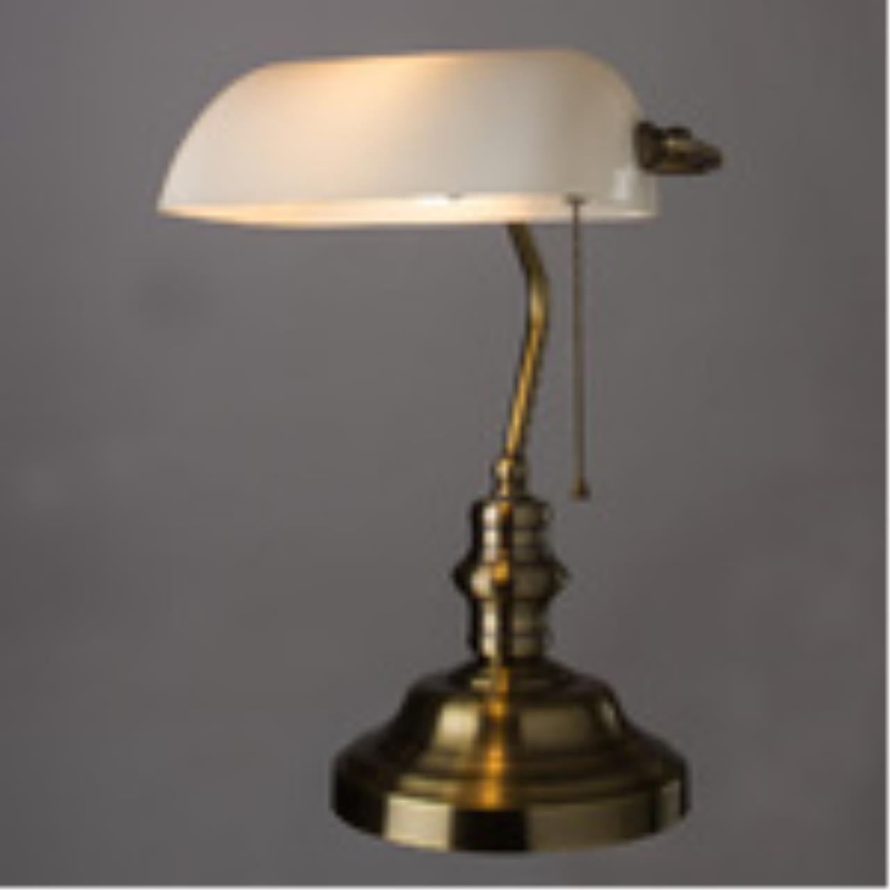 картинка Настольная лампа Arte Lamp Banker A2493LT-1AB от магазина pro-decor.kz