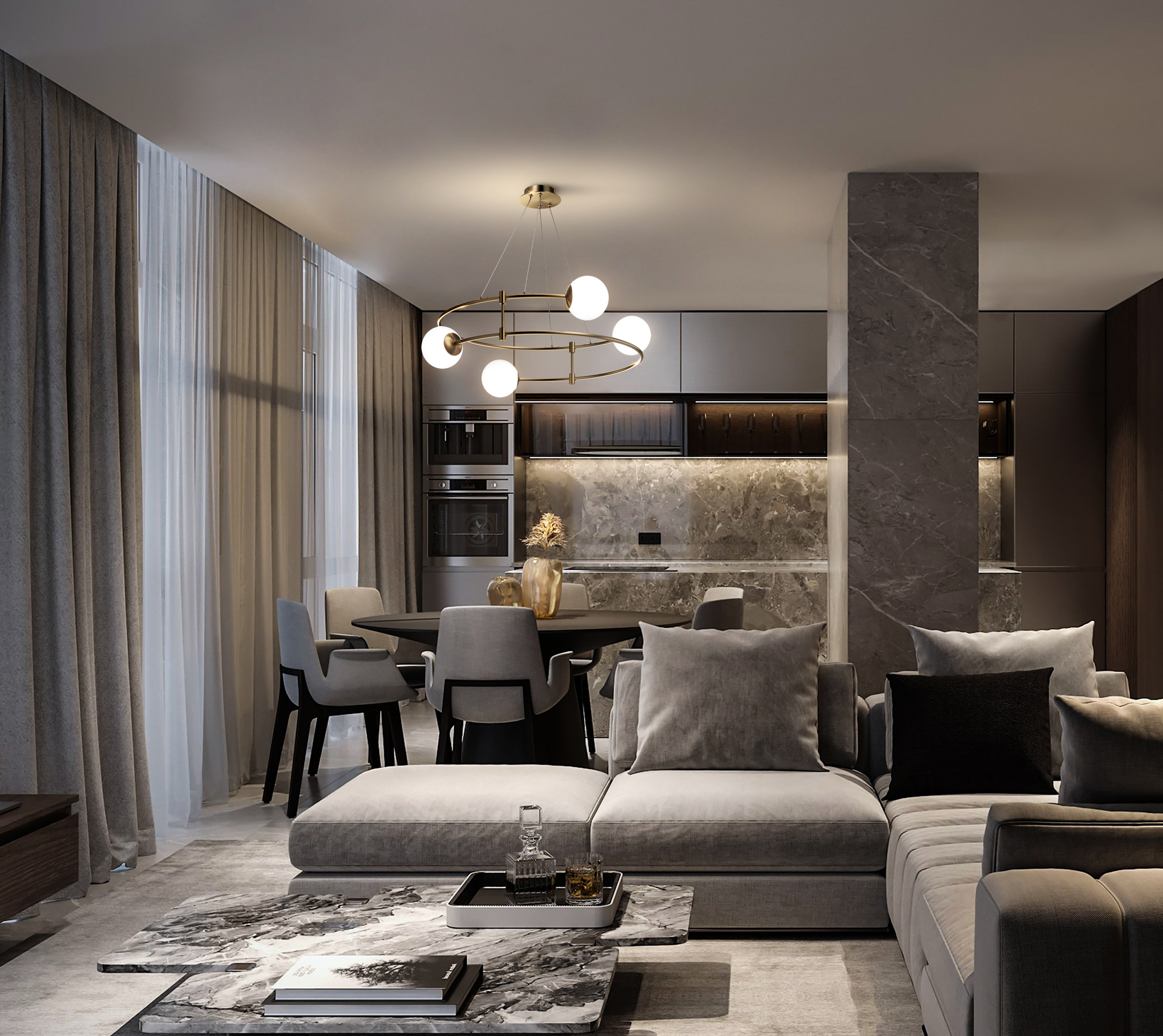 картинка Люстра Maytoni MOD317PL-04G от магазина pro-decor.kz