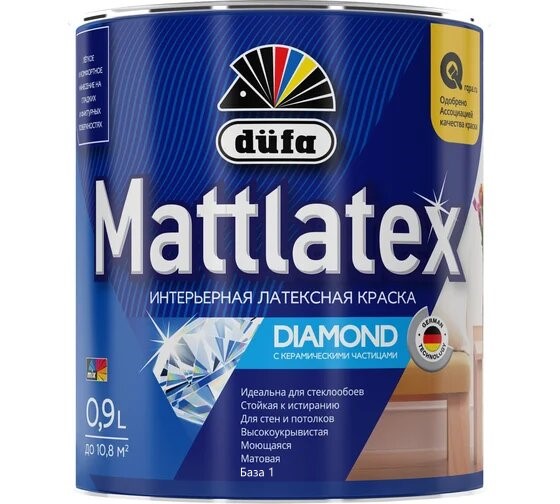 Купить Dufa ВД краска MATTLATEX RD100 0,9л Dufa ВД краска MATTLATEX RD100 0,9л