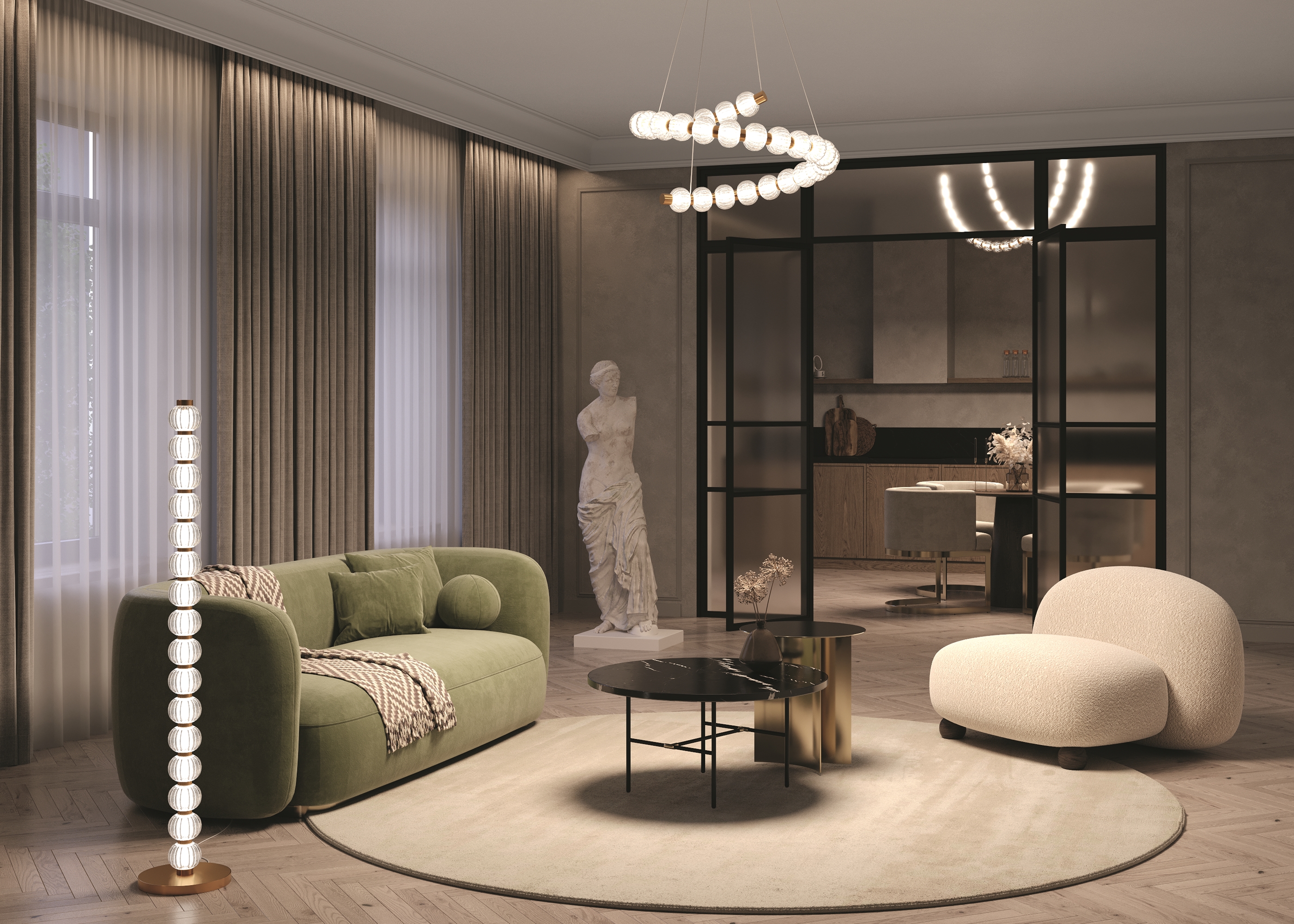 картинка Напольный светильник (торшер) Maytoni MOD555FL-L23G3K от магазина pro-decor.kz