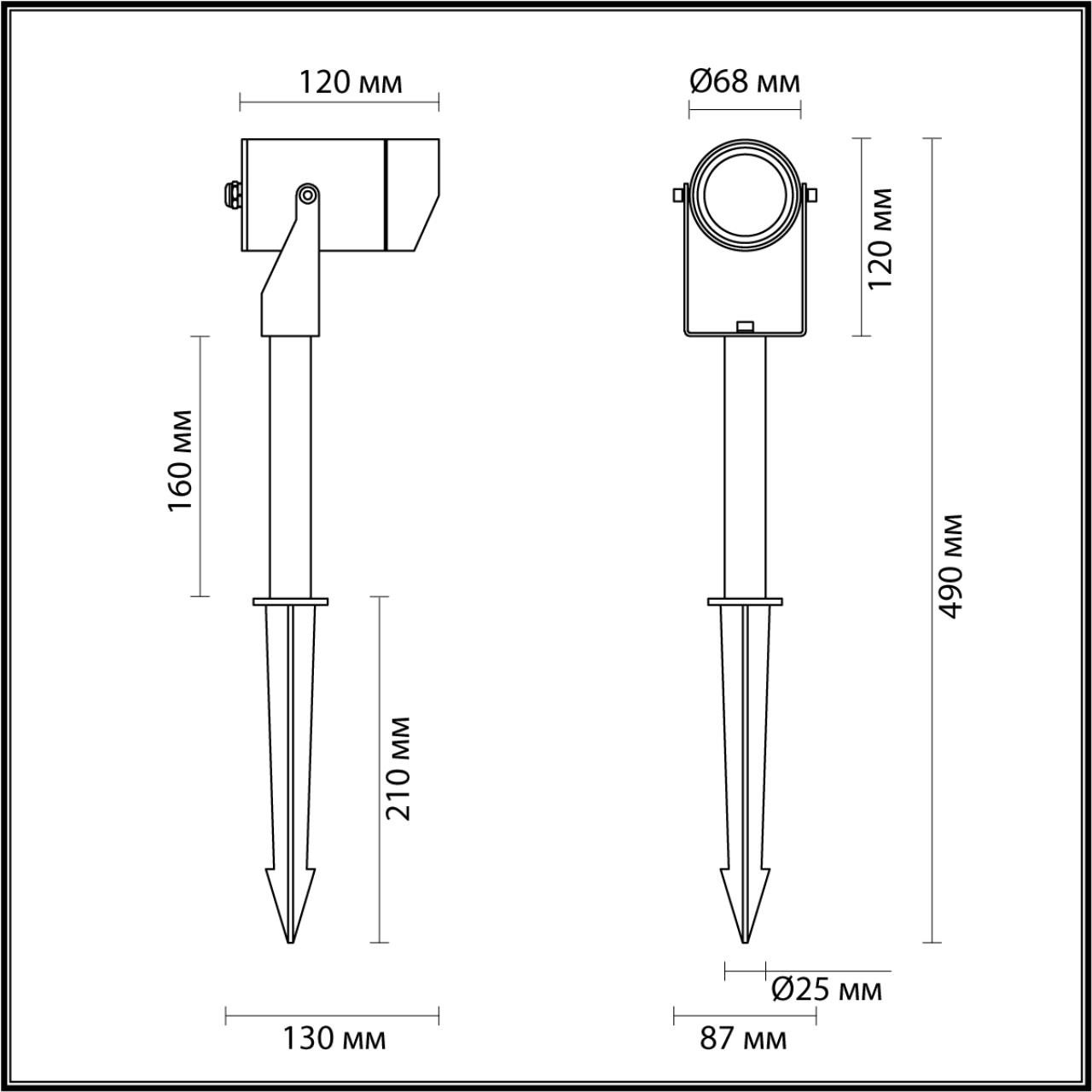 картинка 6647/10GL NATURE Odeon Light Уличный  светильник STIMA от магазина pro-decor.kz