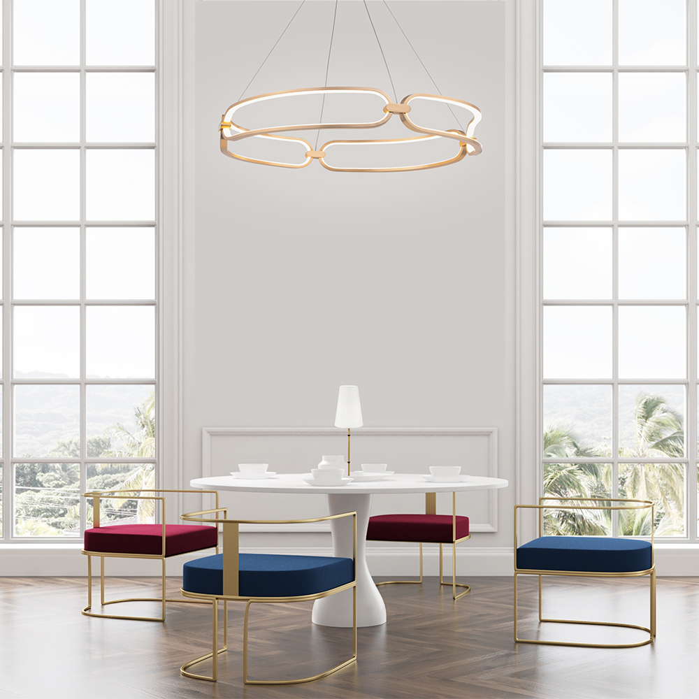 картинка Подвесной светодиодный светильник Maytoni Chain MOD017PL-L50MG от магазина pro-decor.kz