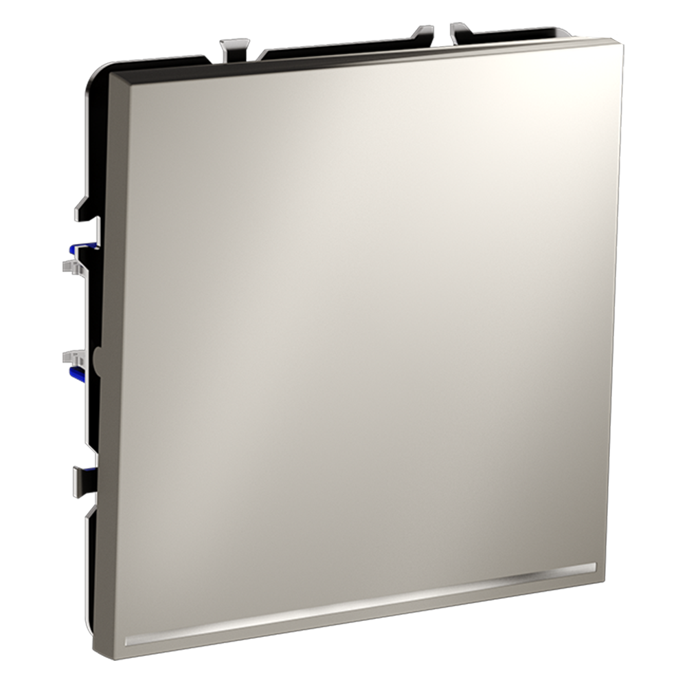 картинка Выключатель встраиваемый VOLTUM S70 одноклавишный с подсветкой 10А, (кашемир) VLS010203 от магазина pro-decor.kz