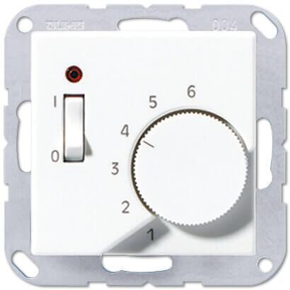 картинка Термостат комнатный 10(4)А Jung A 500 белый TRA231WW от магазина pro-decor.kz