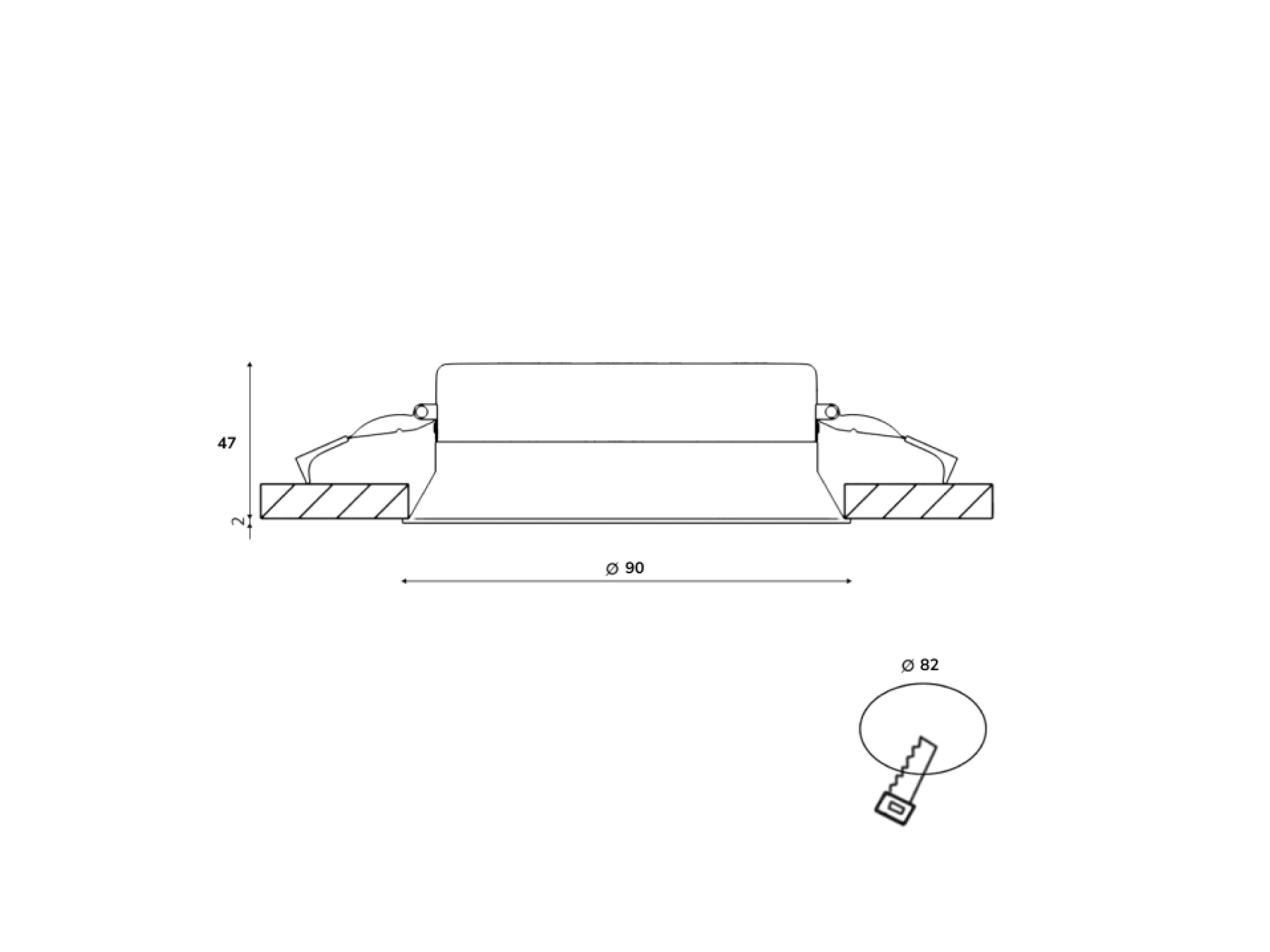 картинка Светильник светодиодный димм. потол. встр. , серия WL-BQ, бел, 9Вт, IP20, Нейтрал. бел/000/ от магазина pro-decor.kz