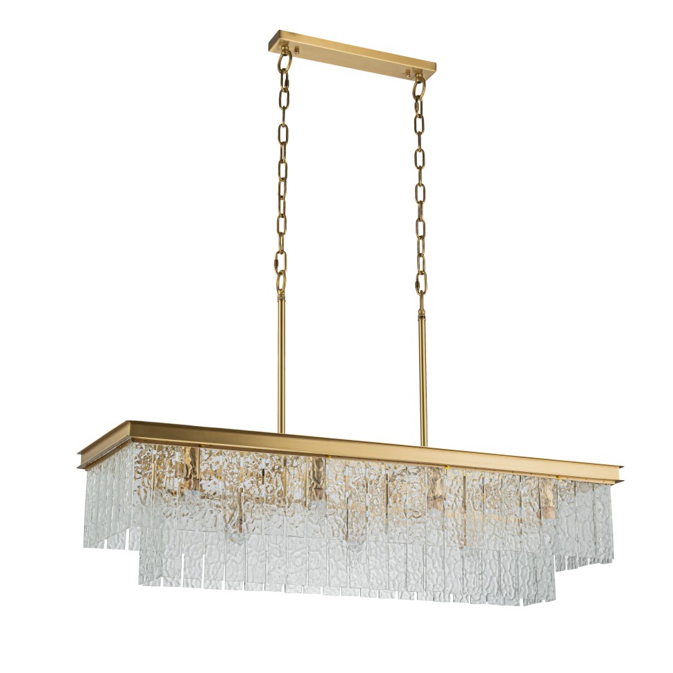 картинка Подвесная люстра Belfast Harland 6308-10C BR CL  от магазина pro-decor.kz