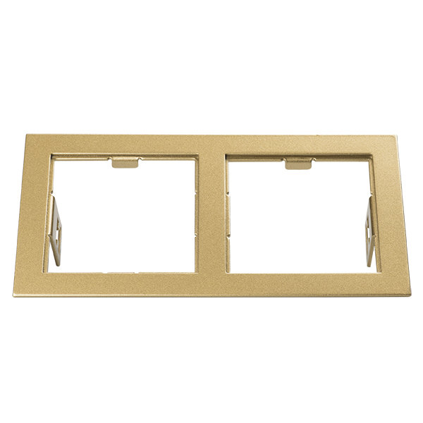 картинка 214523 Рамка DOMINO Double QUADRO MR16 ЗОЛОТО  в комплекте от магазина pro-decor.kz