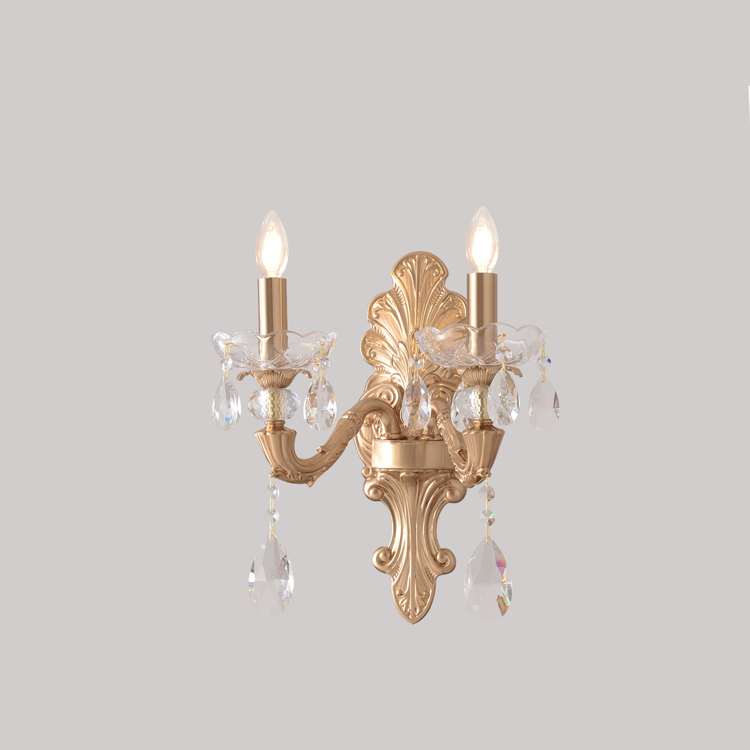 картинка Бра Crystal Lux ELIZABETH AP2 BRASS Crystal Lux 4320/402 от магазина pro-decor.kz