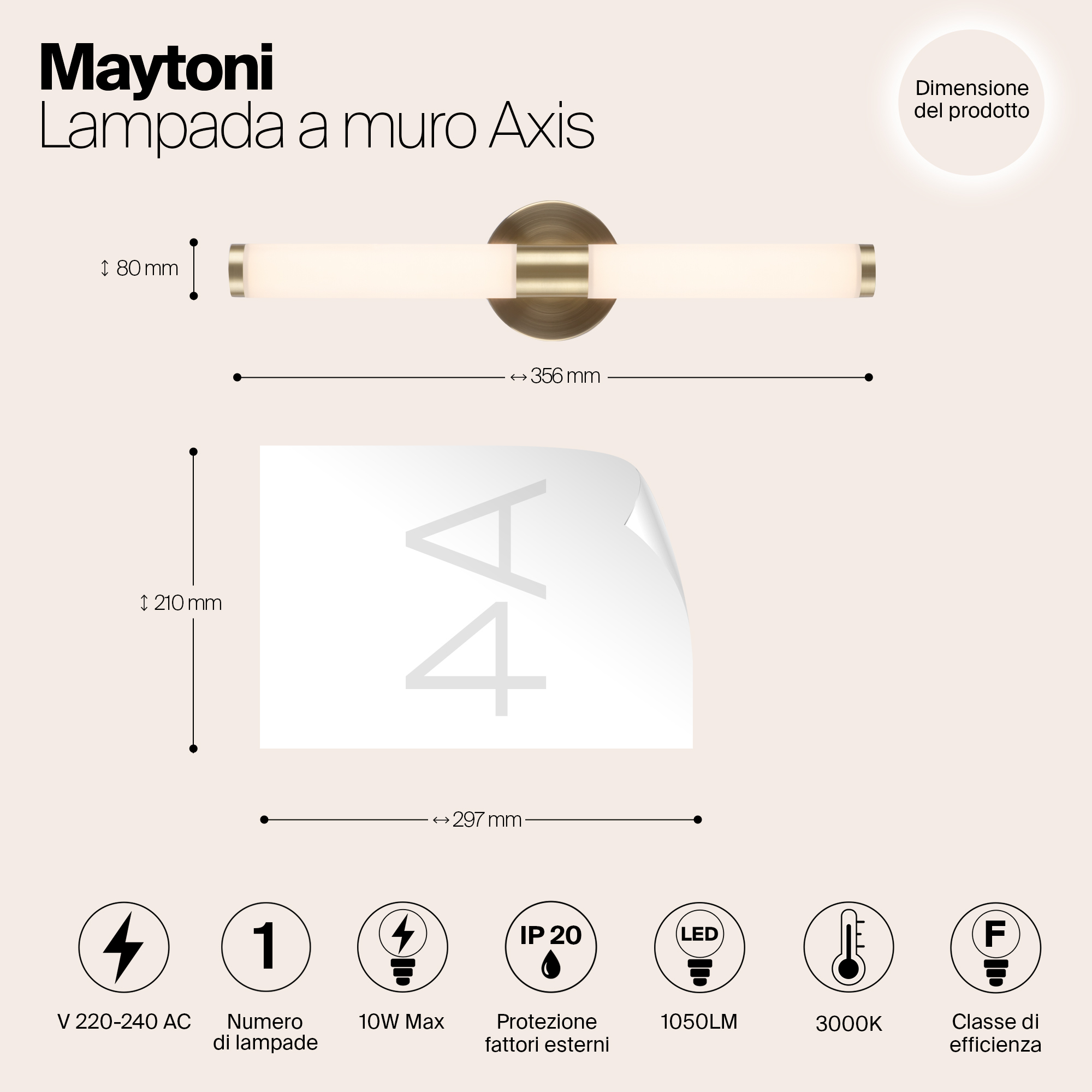 картинка Бра Technical MOD106WL-L10G3K от магазина pro-decor.kz
