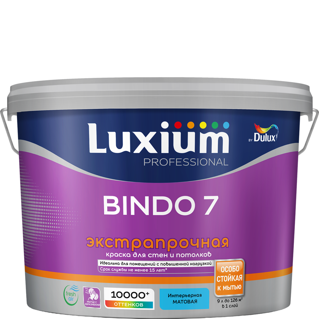 Купить Краска Luxium Prof Bindo 7 мт BC 9л Краска Luxium Prof Bindo 7 мт BC 9л