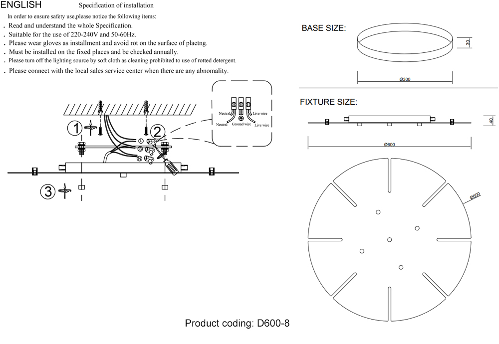 картинка Потолочная база D600-8 CHROME CRYSTAL LUX Потолочная база от магазина pro-decor.kz