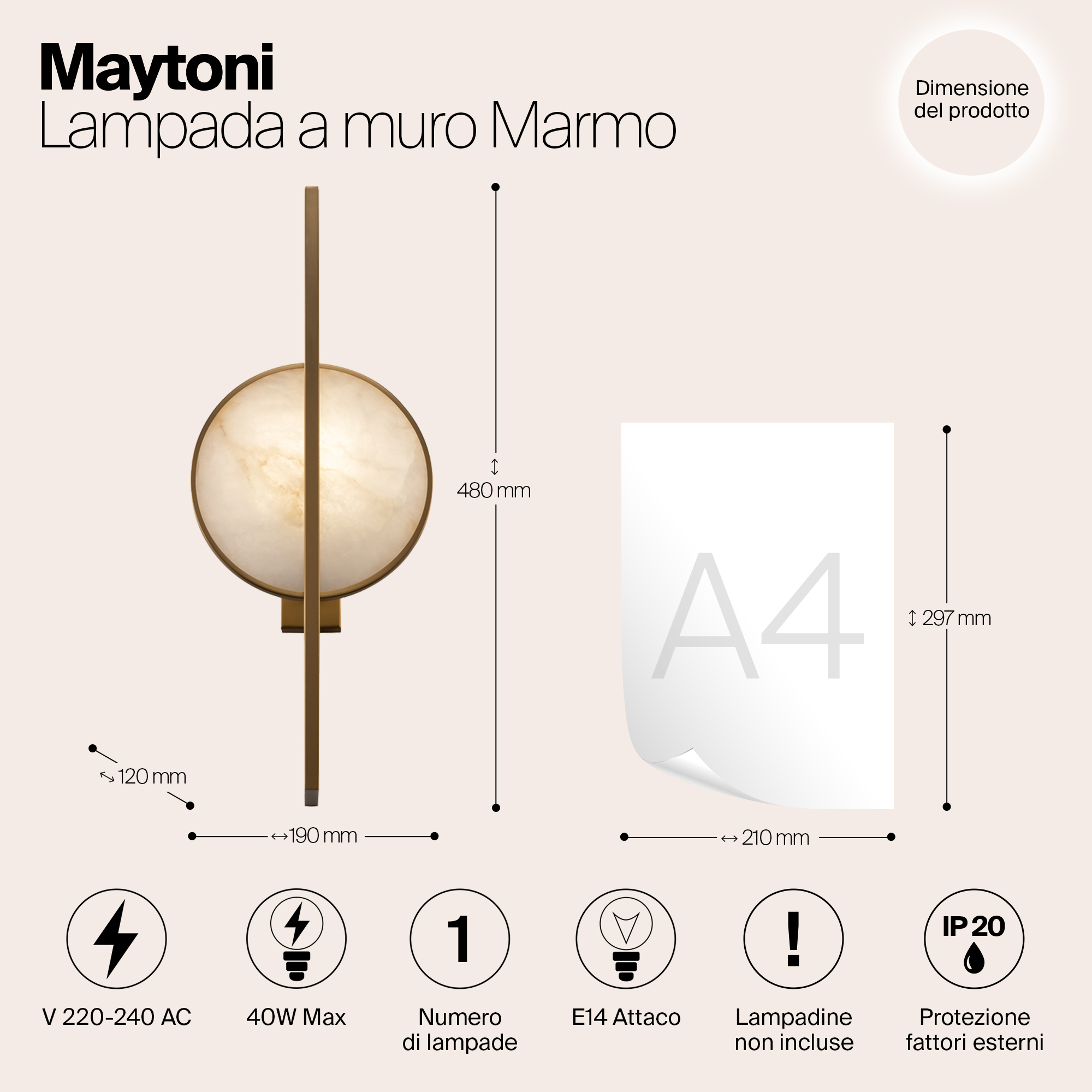 картинка Настенный светильник (бра) Maytoni MOD099WL-01G магазин pro-decor.kz являющийся официальным дистрибьютором в Казахстане картинка Настенный светильник (бра) Maytoni MOD099WL-01G от магазина pro-decor.kz