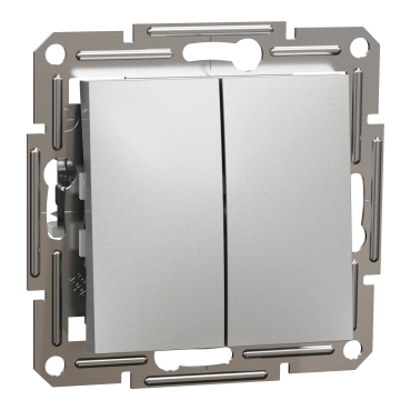 картинка Asfora двухклавишный выключатель, однополюсный Schneider Electric EPH0300161 от магазина pro-decor.kz