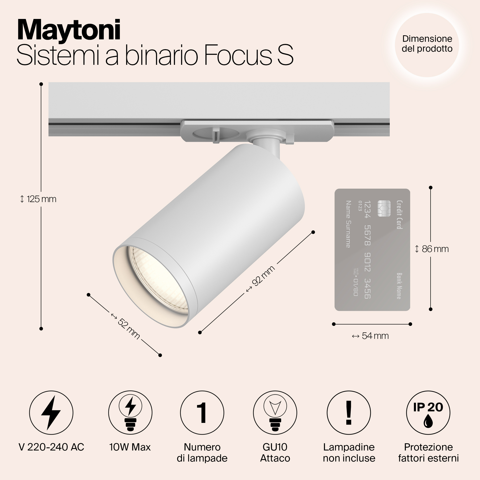картинка Трековый светильник Technical TR020-1-GU10-W магазин pro-decor.kz являющийся официальным дистрибьютором в Казахстане картинка Трековый светильник Technical TR020-1-GU10-W от магазина pro-decor.kz