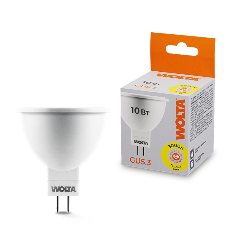 картинка Лампа LED WOLTA 25YMR16-220-10GU5.3 от магазина pro-decor.kz