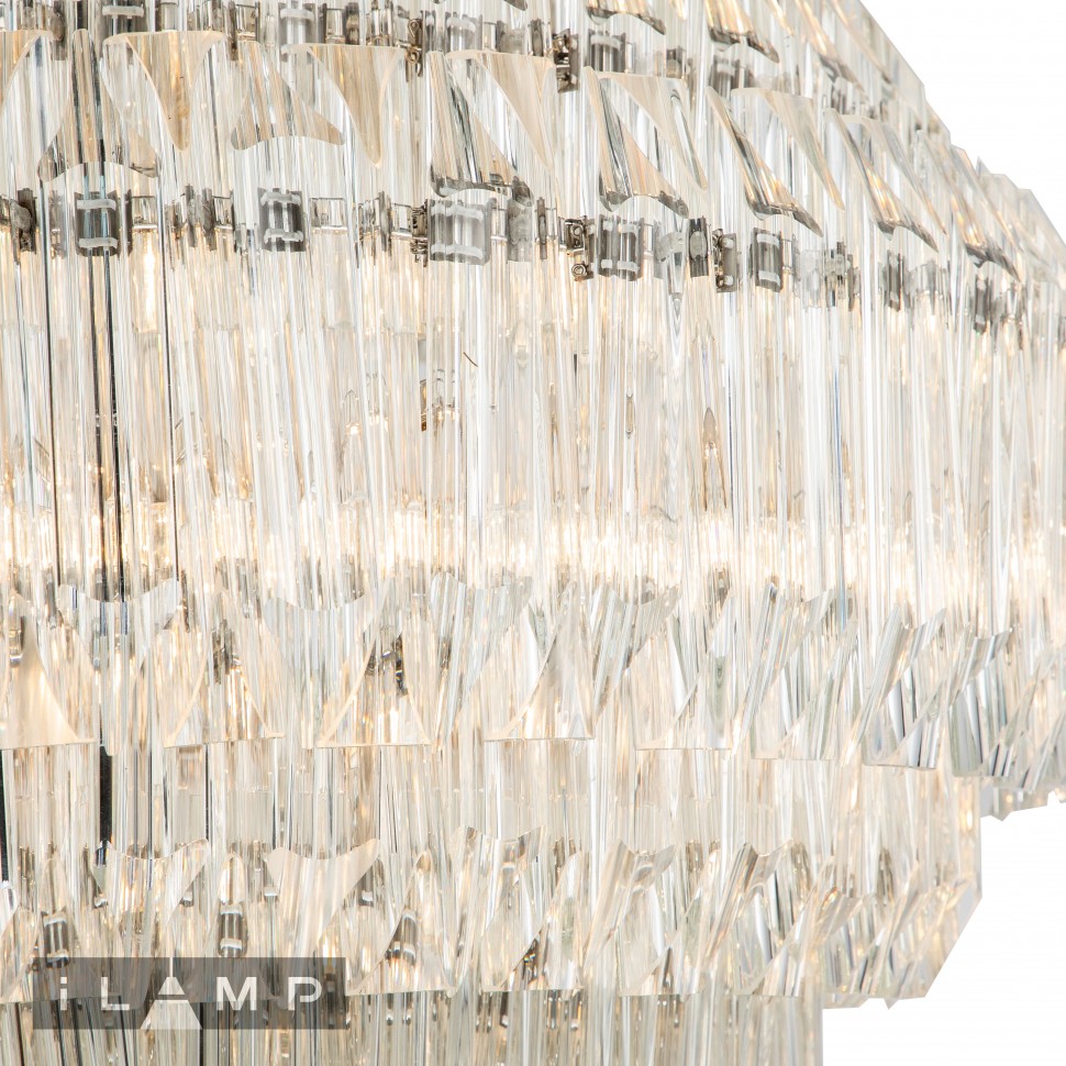 картинка Подвесная люстра iLamp Manhattan 103D-10 Nickel от магазина pro-decor.kz