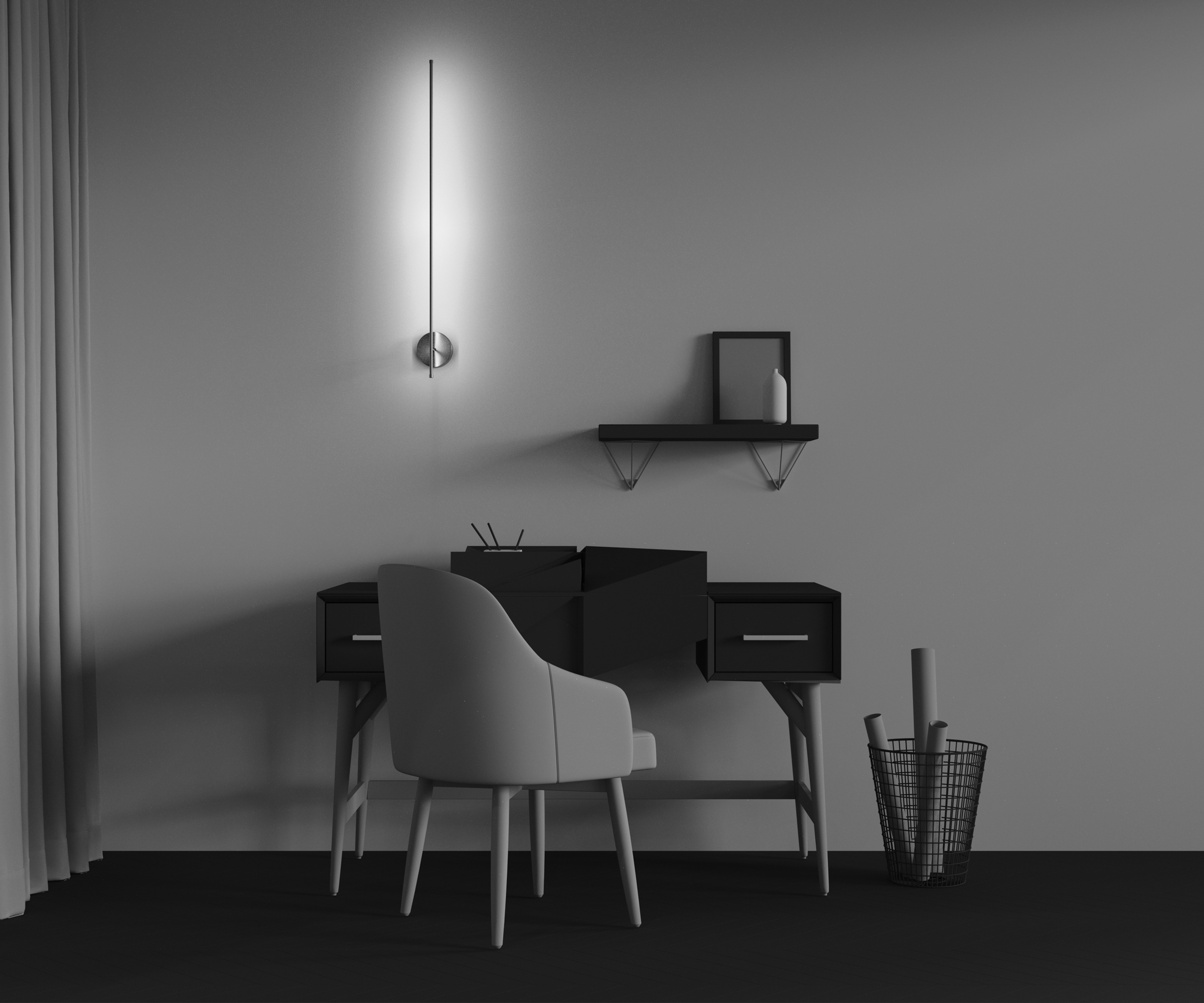 картинка Настенный светильник (бра) Technical C085WL-L12BS2.7K от магазина pro-decor.kz