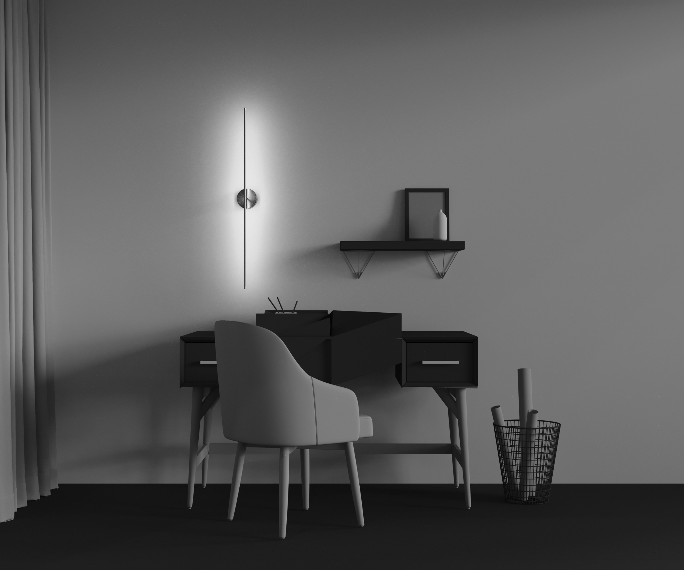 картинка Настенный светильник (бра) Technical C084WL-L12BS2.7K от магазина pro-decor.kz