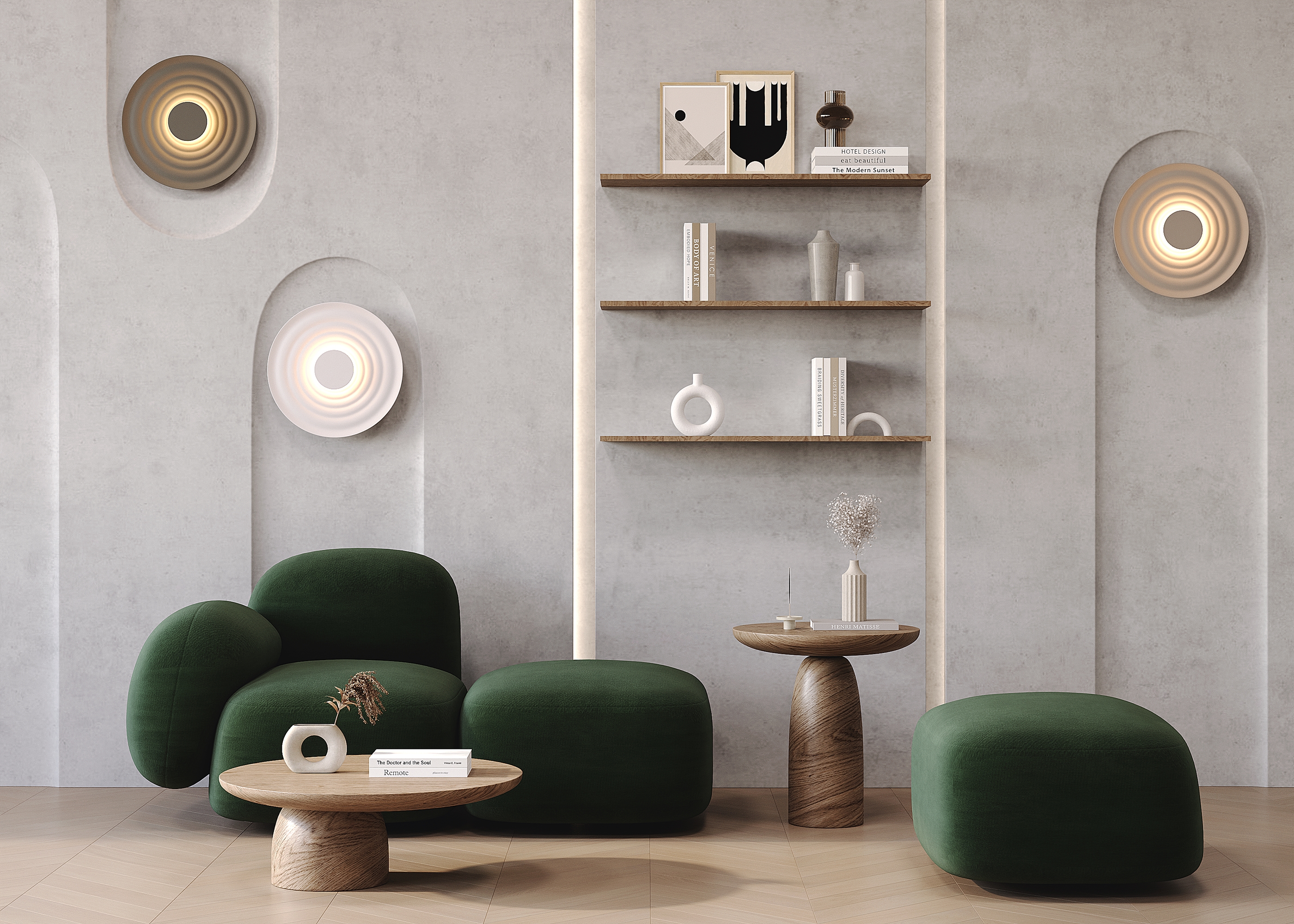 картинка Настенный светильник (бра) Maytoni MOD400WL-L5GR3K от магазина pro-decor.kz