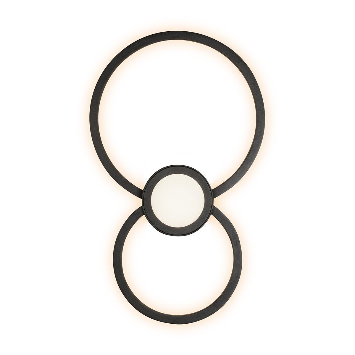 картинка Настенно-потолочный светодиодный светильник iLedex Galaxy X046124 24W 3000K BK от магазина pro-decor.kz