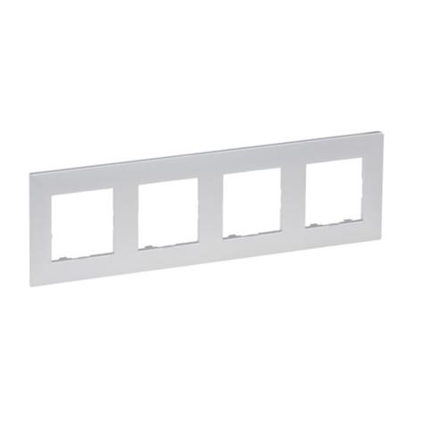 картинка NILOE STEP Рамка 4-постовая, цвет Алюминий от магазина pro-decor.kz