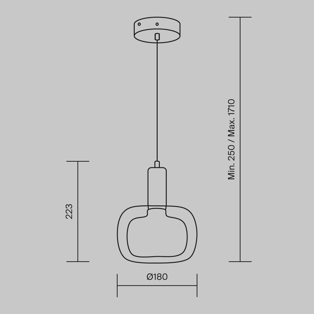 картинка Подвесной светильник Maytoni MOD411PL-01G от магазина pro-decor.kz