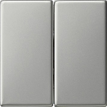 картинка 295600 Gira System55 Клавиша двойная, сталь от магазина pro-decor.kz