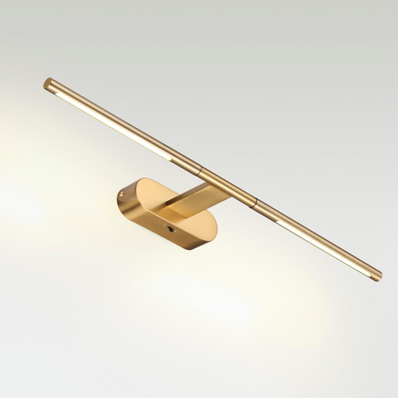 картинка 6635/7WL HIGHTECH ODL24 металл/античная бронза/акрил Настенный светильник IP20 LED 7W  3000K/4000K/6000K (перекл ч/з тумблер) 220V ALEDO от магазина pro-decor.kz