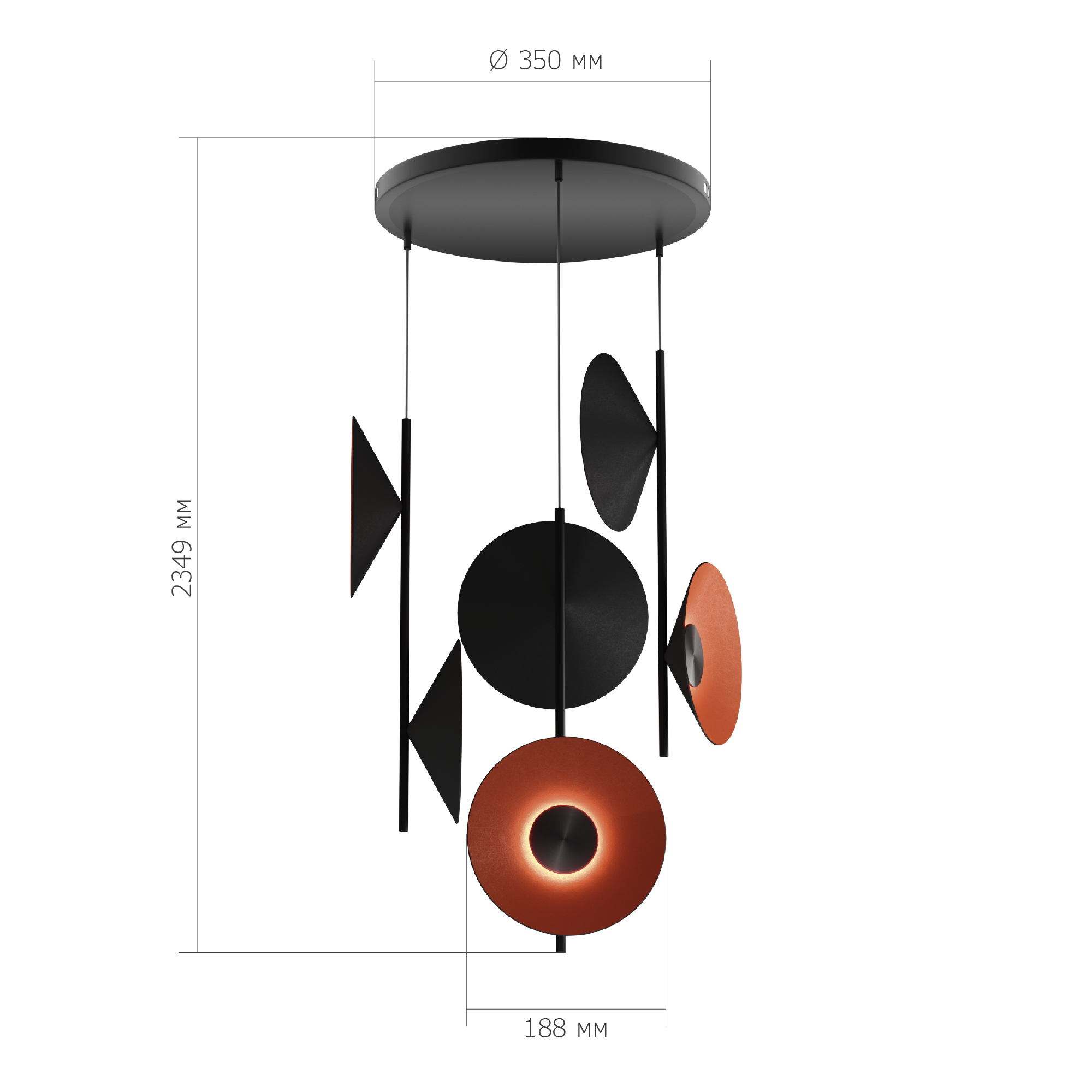 картинка SL3003.403.09 Светильник подвесной ST-Luce  от магазина pro-decor.kz