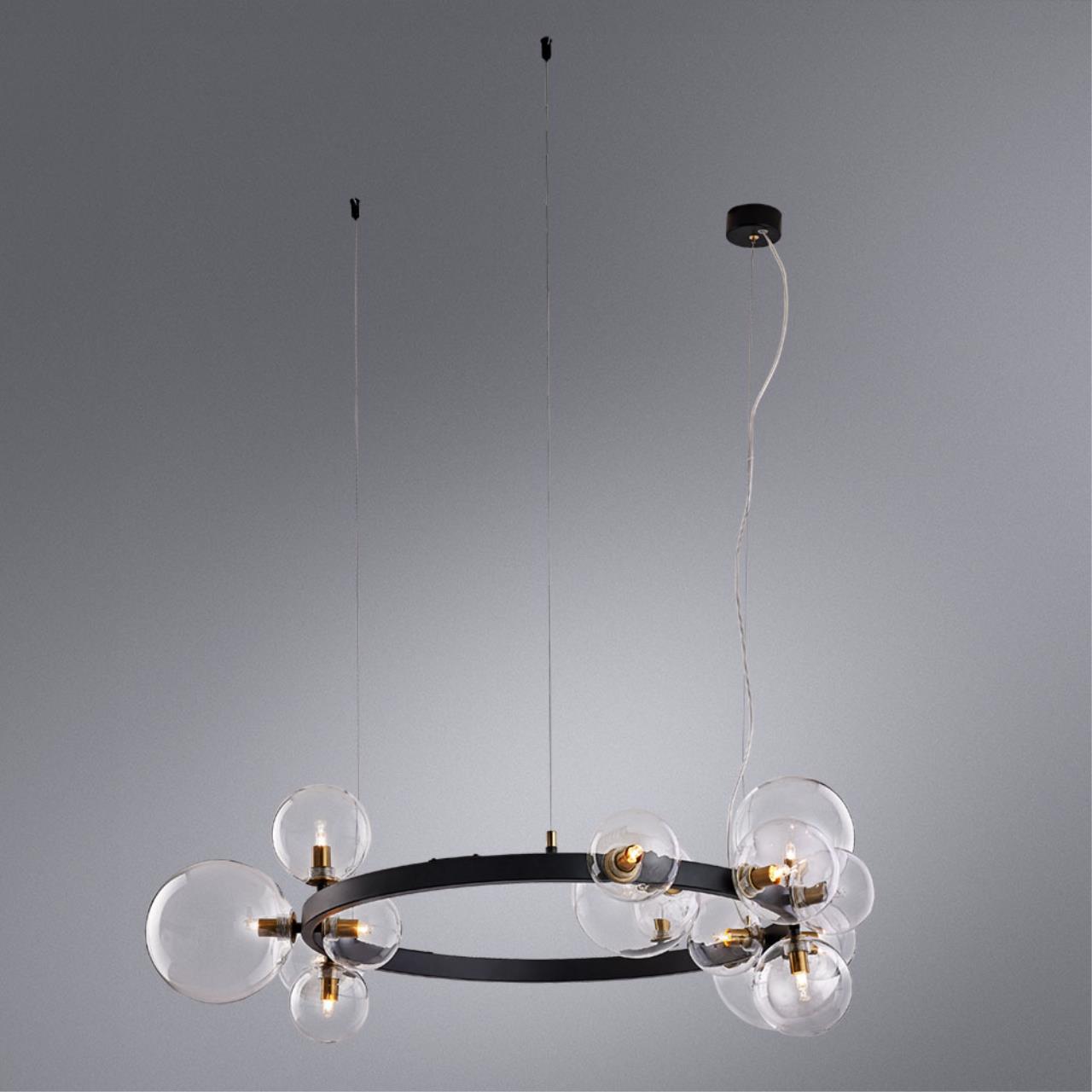 картинка Подвесная люстра Arte Lamp Vincent A7790SP-15BK магазин pro-decor.kz являющийся официальным дистрибьютором в Казахстане картинка Подвесная люстра Arte Lamp Vincent A7790SP-15BK от магазина pro-decor.kz