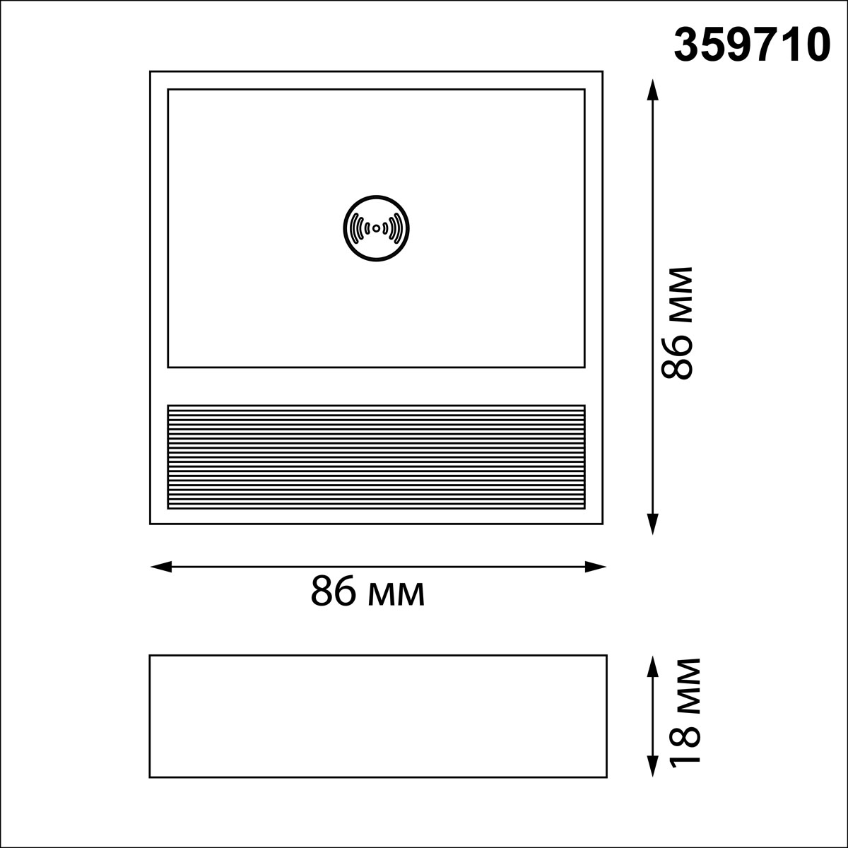 картинка Светильник накладной сенсорный для лестниц Novotech 359710 от магазина pro-decor.kz