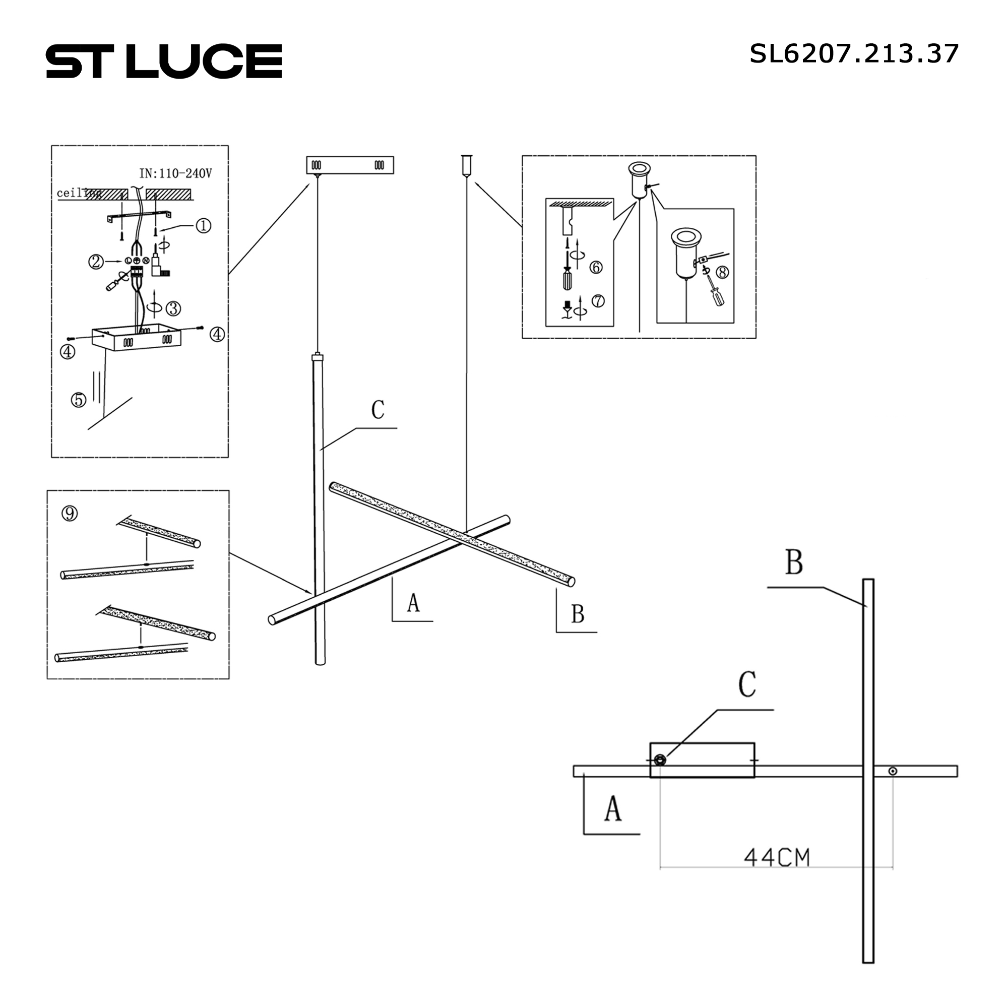 картинка SL6207.213.37 Светильник подвесной ST-Luce  от магазина pro-decor.kz