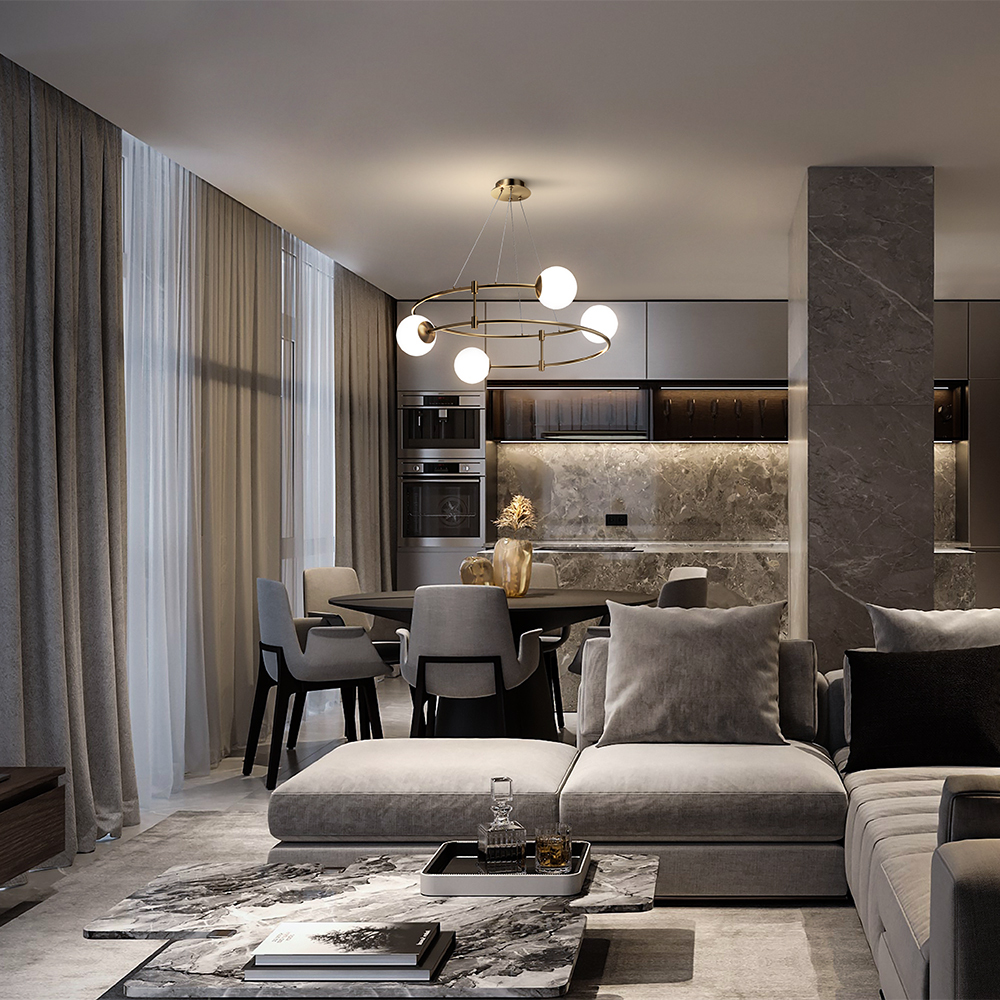 картинка Люстра Maytoni MOD317PL-04G от магазина pro-decor.kz