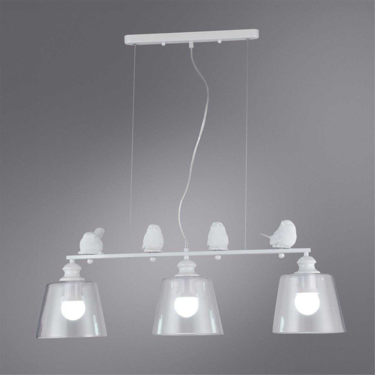 картинка Подвесная люстра Arte Lamp Passero A4289SP-3WH магазин pro-decor.kz являющийся официальным дистрибьютором в Казахстане картинка Подвесная люстра Arte Lamp Passero A4289SP-3WH от магазина pro-decor.kz