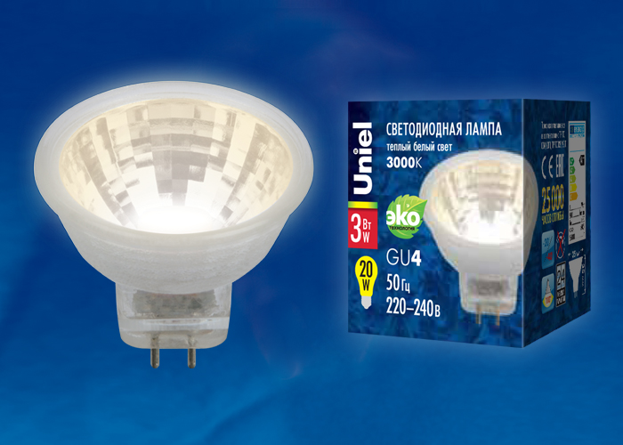 картинка LED-MR11-3W/WW/GU4/220V GLZ21TR магазин pro-decor.kz являющийся официальным дистрибьютором в Казахстане картинка LED-MR11-3W/WW/GU4/220V GLZ21TR от магазина pro-decor.kz