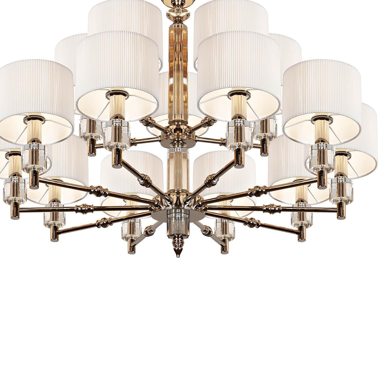 картинка Подвесная люстра iLamp Alexa P2404-10+5 Nickel от магазина pro-decor.kz