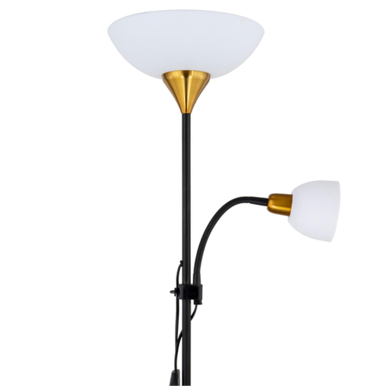 картинка Торшер Arte Lamp Duetto A9569PN-2BK магазин pro-decor.kz являющийся официальным дистрибьютором в Казахстане картинка Торшер Arte Lamp Duetto A9569PN-2BK от магазина pro-decor.kz