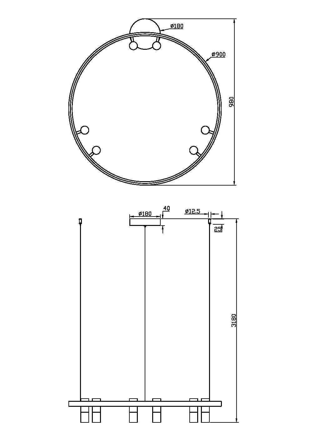 картинка Подвесной светильник Maytoni MOD102PL-L42BK от магазина pro-decor.kz