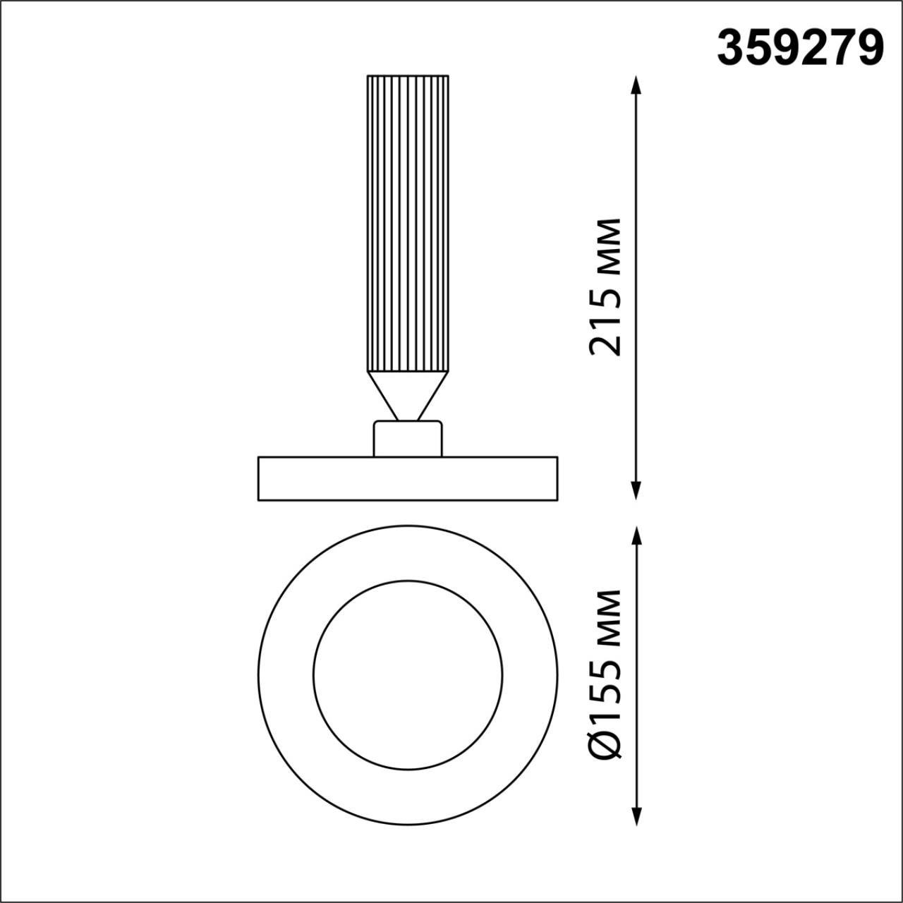 картинка 359279 OVER NT23 000 черный Светильник накладной светодиодный IP20 LED 18W 85-265V 1350Лм 3000К MIRROR от магазина pro-decor.kz