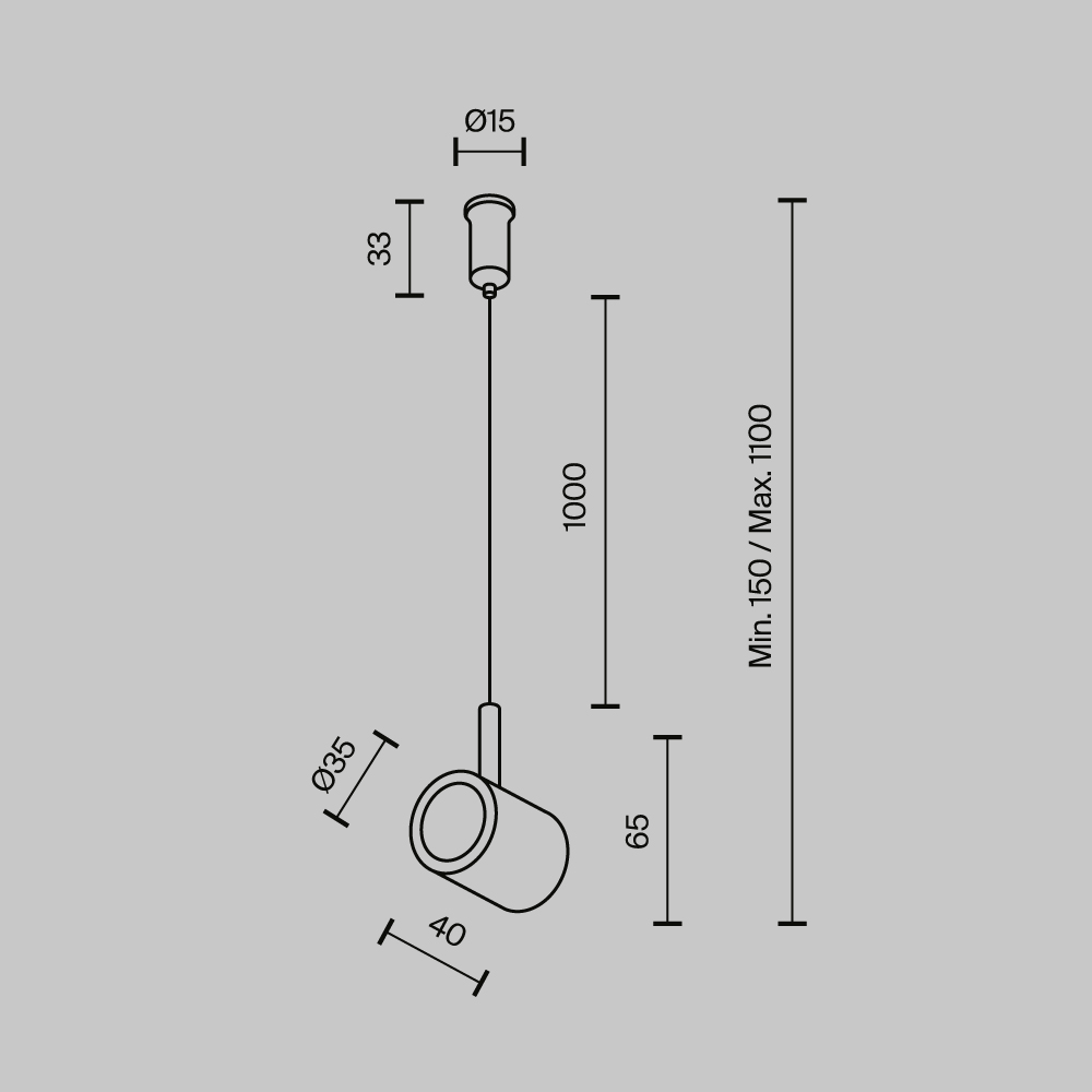 картинка Комплектующие для трекового светильника Technical TRA154CSW-1PT Tau от магазина pro-decor.kz