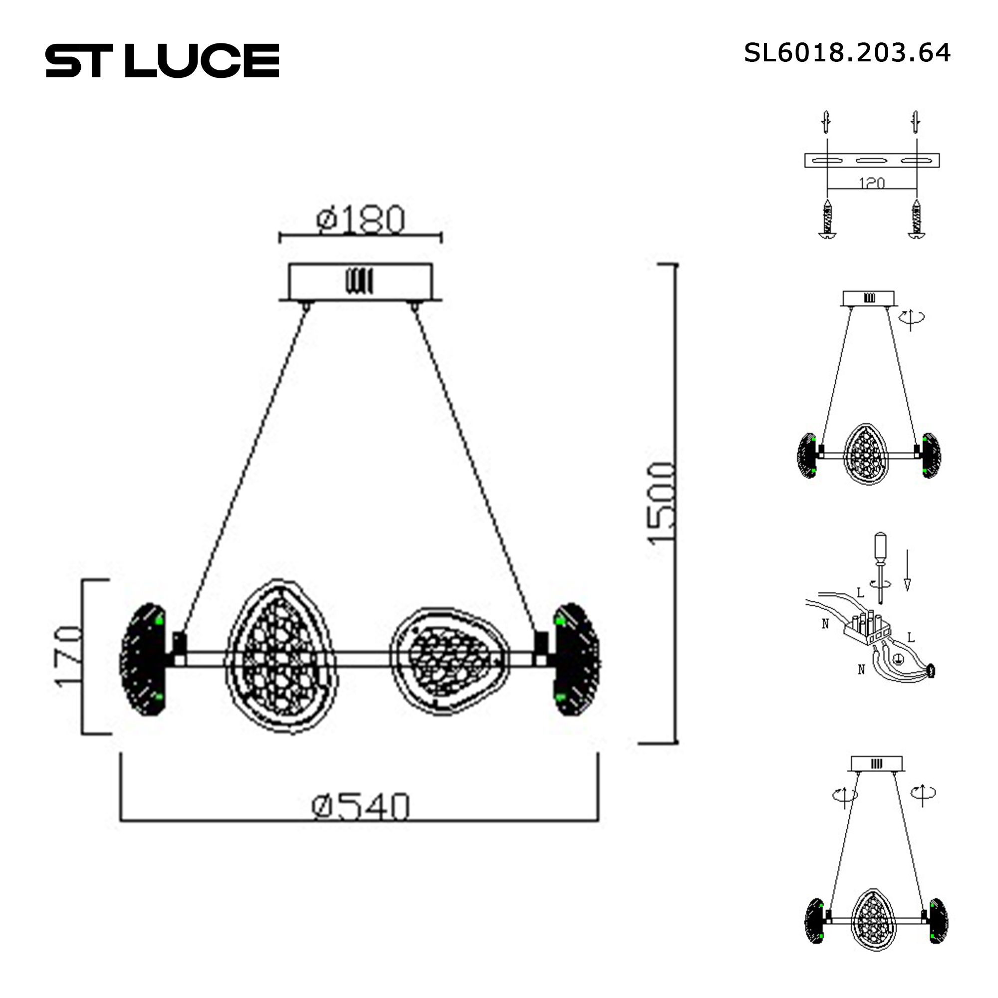 картинка SL6018.203.64 Светильник подвесной ST-Luce ENIGMA магазин pro-decor.kz являющийся официальным дистрибьютором в Казахстане картинка SL6018.203.64 Светильник подвесной ST-Luce ENIGMA от магазина pro-decor.kz