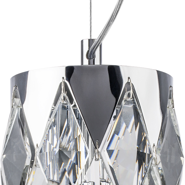 картинка 722034 Подвесной светильник LIMPIO 3х28W G9 ХРОМ/ПРОЗРАЧНЫЙ магазин pro-decor.kz являющийся официальным дистрибьютором в Казахстане картинка 722034 Подвесной светильник LIMPIO 3х28W G9 ХРОМ/ПРОЗРАЧНЫЙ от магазина pro-decor.kz
